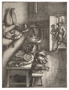 Town and Country Mouse by Wenceslaus Hollar